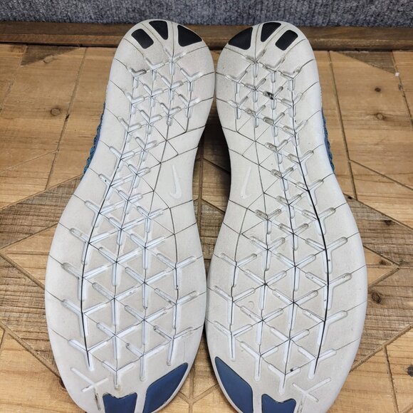 Nike Free RN Flyknit Ocean Fog Blue Gray Running Shoes 831069-404 Men's 10.5 - Picture 8 of 11